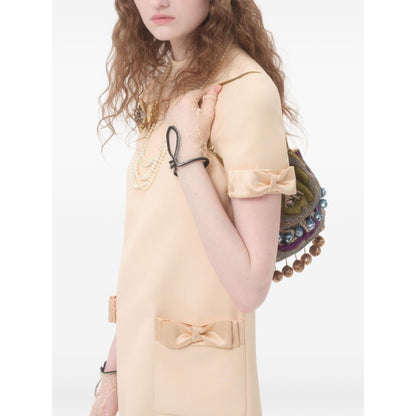 Valentino Short Crepe Couture Dress Dresses