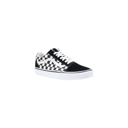 Vans Black And White Fabric Low Top Sneakers
