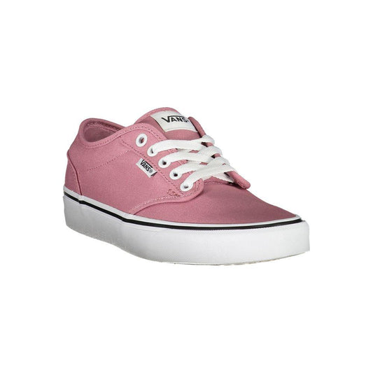 Vans Vans Chic Pink Sneakers with Contrast Laces Step up your style with these vibrant pink sneakers that blend comfort and fashion. Featuring contrast laces that stand out and the iconic logo that adds a touch of designer flair, these sneakers are perfec