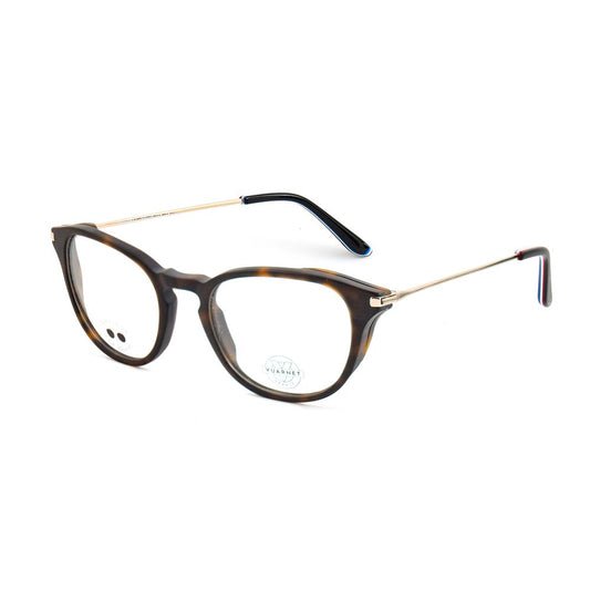 Vuarnet Brown Acetate Glasses (Frames) with clip-on, model VL18020002, lens/bridge/temple size 53/17/145mm, stylish eyewear.