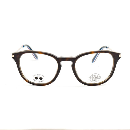 Vuarnet Brown Acetate Glasses (Frames) with clip-on feature, model VL18020002, brown acetate material, size 53/17/145 mm.
