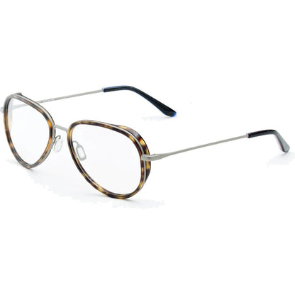 Vuarnet Brown Stainless Steel Glasses (Frames) with 54/17/145 mm dimensions and Ecaille PURE GRAY Clip-On.