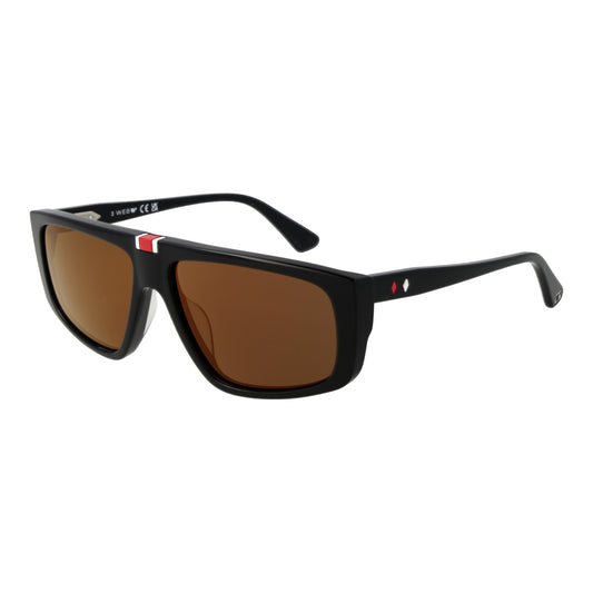 Gent's sunglasses WEB MOD. WE0358 5801A with rectangular black frame and brown lenses.