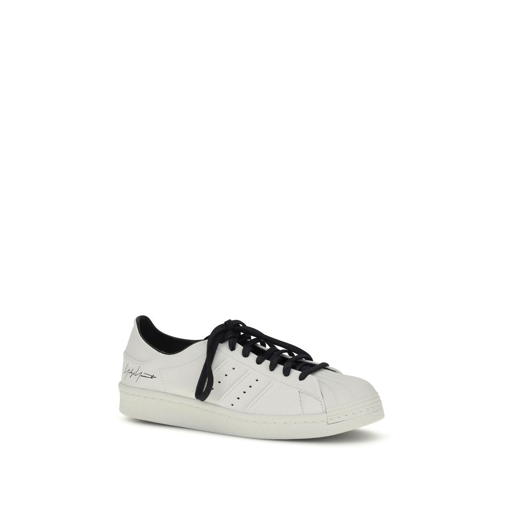 Y-3 White Calf Leather Bos Taurus Low Top Sneakers