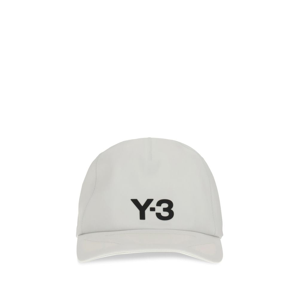 Y-3 White Recycled Polyester Cap (Baseball Hat) with Climacool technology front view