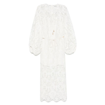 Zimmermann Coco lace midi dress - ivory Dresses