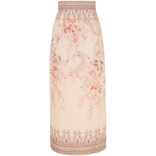 Zimmermann Illuminate Pencil Midi Skirt Skirts