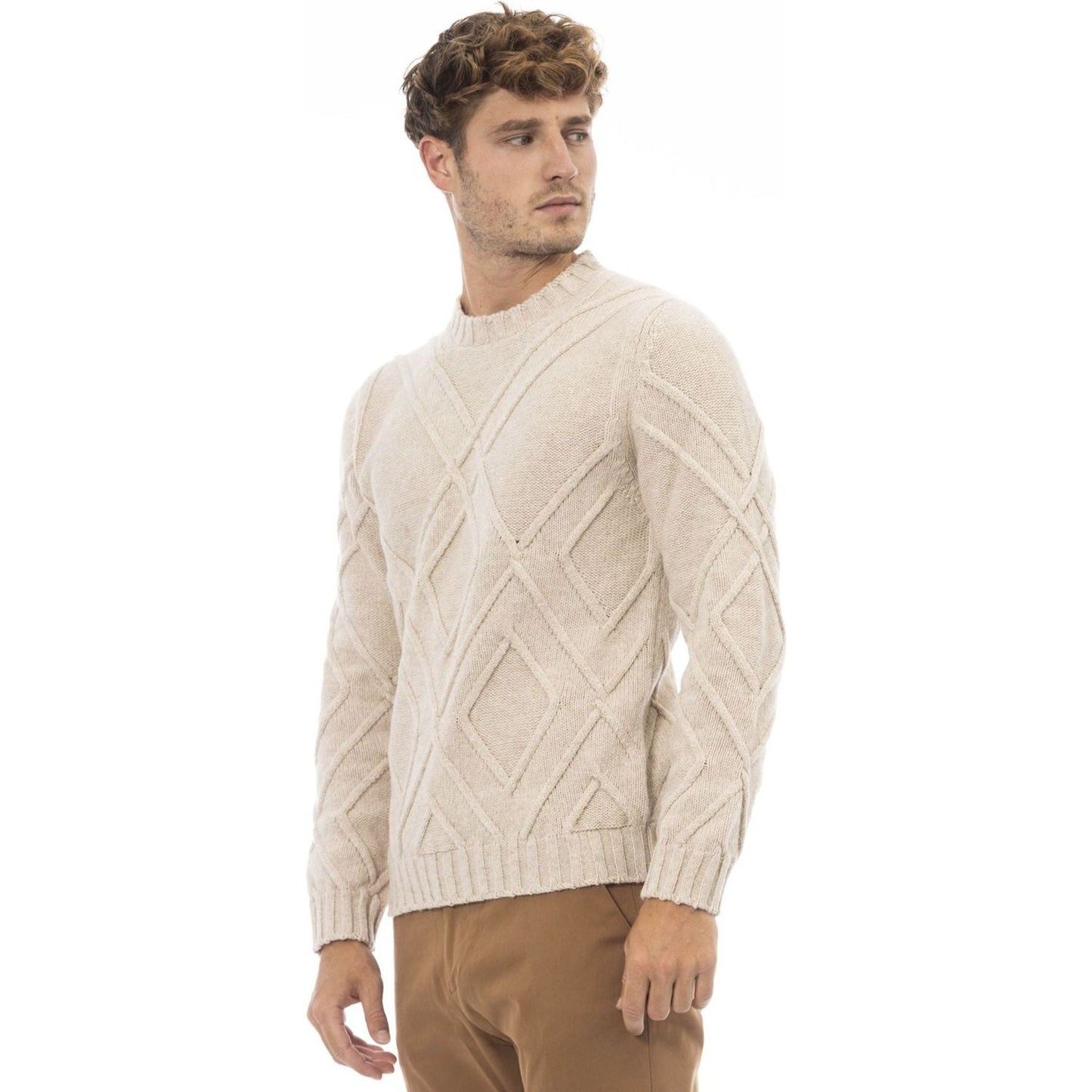 Alpha Studio Sweaters Sweaters Alpha Studio Light Gray