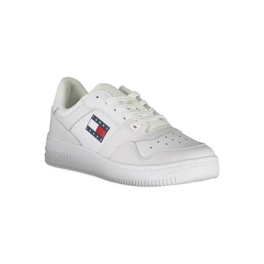 Tommy Hilfiger White Leather Men Sneaker